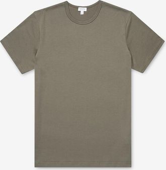 Sunspel Kurzarm-Rundhals-T-Shirt Classic