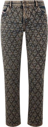 Diesel Jeans - Heren - Slim Fit Jeans - Beige - W34 - Jeans