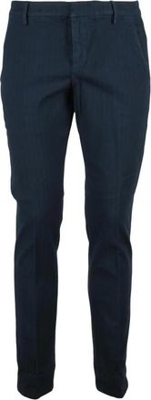 Dondup Gaubert Slim-fit Broeken - Heren - Slim Fit Broeken - Blauw - W32 - Katoen - Broeken