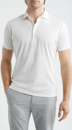 Johnnie-O Elba Top Shelf Cotton Blend Piqu&eacute; Polo in White at Nordstrom, Size Xx-Large