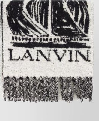 Lanvin wool fluffy scarf