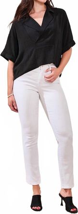 Tribal Sophia Curvy Straight Jeans In White