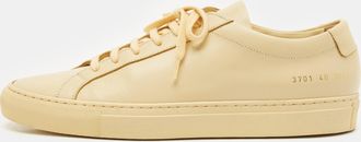 Common Projects Cream Leather Achilles Low Top Sneakers