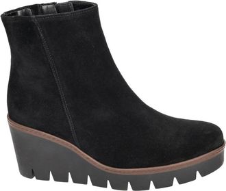 Gabor Schoenen, Dames, Zwart, 36 EU, Leer, Wedge Enkellaars
