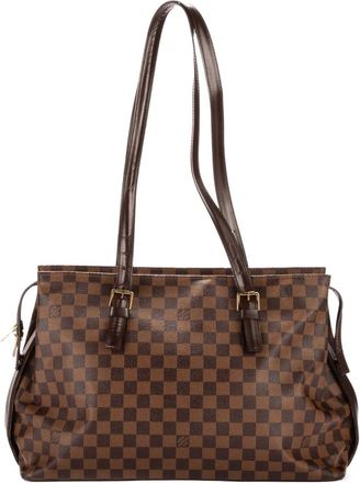 Louis Vuitton Borsa a spalla Chelsea Damier Eb&eacute;ne - Marrone