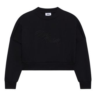 GCDS Toys Geborduurd Crewneck Los - Dames - Sweatshirts - Zwart - M - Katoen - Hoodies & sweatvesten