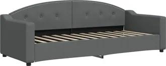 vidaXL Letto Da Giorno Grigio Scuro 80x200 Cm In Tessuto - Vidaxl