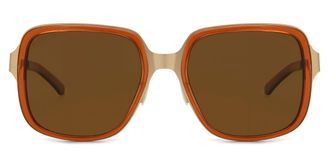 Smith AVELINE Polarized ETV/SP Womens Sunglasses Brown Size 55