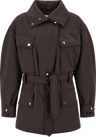 Andamane Belted-waistband Multi-pocket Jacket