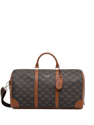 Liu Jo monogram-pattern top-handle luggage - women - Calf Leather - One Size - Brown