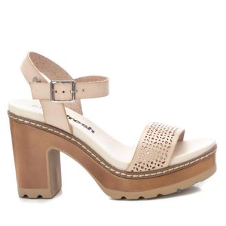 Xti Womens Casual Heeled Platform Sandals In Ice