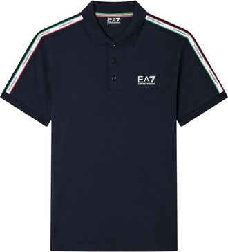 Emporio Armani Italian Spirit Katoenjersey Polo Shirt - Heren - Polos - Blauw - 2XL - Katoen - Tops