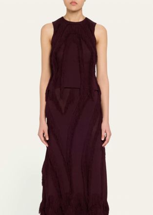 Ulla Johnson Bonnie Sleeveless Knit Top In Mahogany