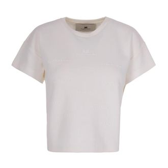 Elisabetta Franchi T-Shirts, female, White, Size: XS T-Shirts