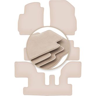 OEM Alfombrillas Beige Premium Para Chevrolet Orlando I Minivan 2010-2018