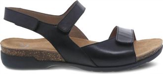 Dansko Womens Ronda Sandals In Black Waxy Burnished