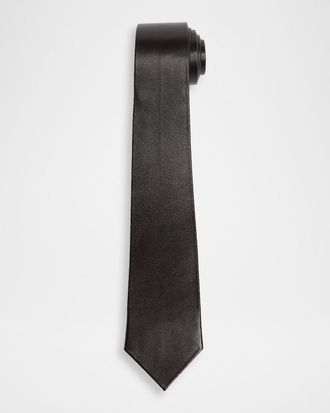 Tom Ford Mens Nappa Leather Neck Tie