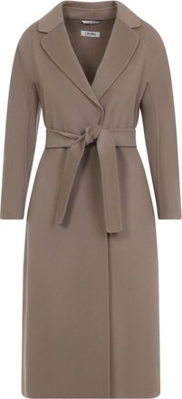Max Mara Roc Camel Brown Virgin Wool Esturia Coat-Donna