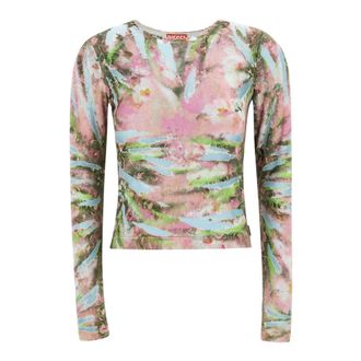 Diesel Tops, Dames, Veelkleurig, XS, Polyester, T-Alia Top