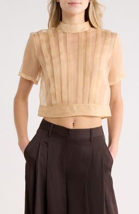 TWP Ryan Silk Top in Travertine at Nordstrom Rack, Size X-Large