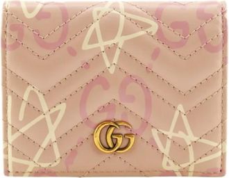 Gucci Pre-owned Vintage Portemonnee - Dames - Vintage Accessoires - Roze - ONE Size - Leer - Vintage