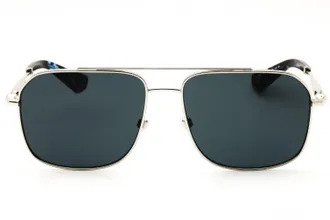 Burberry 0BE3159 Rectangular Metal Sunglasses - Silver