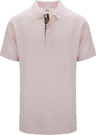 Burberry Heren Button Polo Shirt - Heren - Polos - Roze - S - Katoen - Tops