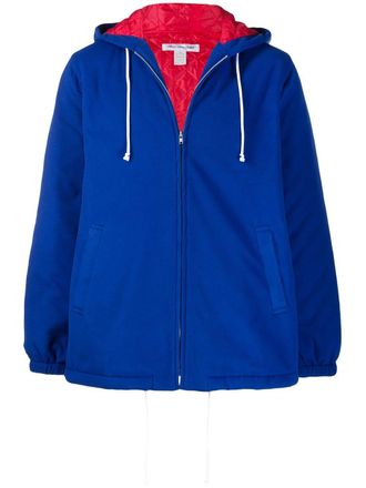 Comme Des Gar&ccedil;ons padded hooded jacket - men - Polyester/Polyester - S - Blue