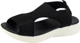 Generic Women Orthopedic Sandals Arch Support Walking Sandal Slip On Platform Wedge Sandals Summer Washable Slingback Sport Sandal Thick Bottom Fish Mouth Kni