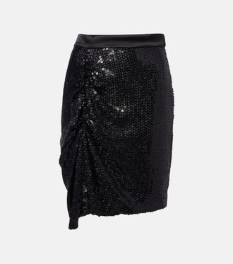 Vivienne Westwood Gonna midi Panther con paillettes arricciate