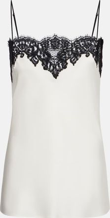 Stella McCartney Camisole in raso con pizzo