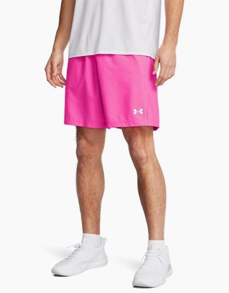 Under Armour Mens Halfback Emboss Training Shorts - Pink - Size: 32/30/31