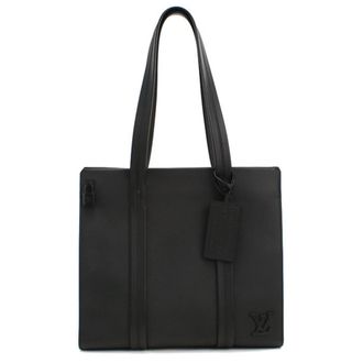 Louis Vuitton Black Leather Tote Bag (Pre-Owned)