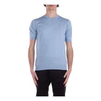 Tagliatore Round-neck Knitwear, male, Blue, 3XL, Tagliatore Jumpers