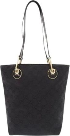 Gucci Pre-owned Tote Bags, female, Black, Size: ONE SIZE Pre-owned Eclipse Tote