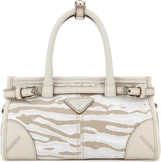Prada Natural Bonnie Small Satchel