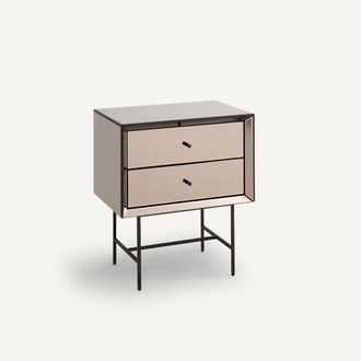 AM.PM Nachtkastje in MDF en spiegel, Khonsou