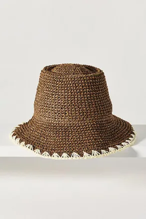 Wyeth Nyc Straw Whipstitch Bucket Hat