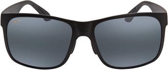 Maui Jim Red Sands Polarized Grey Square Mens Sunglasses 432-2M 59