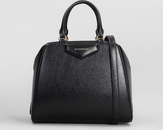 Givenchy Borsa a mano Antigona cube mini in pelle nera