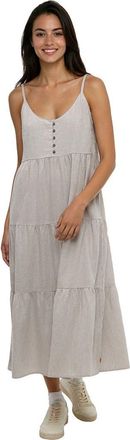tentree Hopewell Dress in Clay/railroad Stripe at Nordstrom, Size X-Large