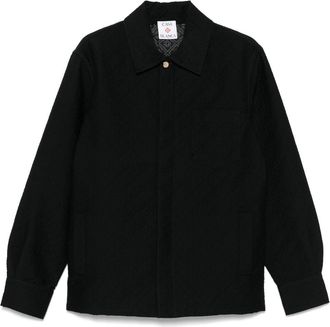 Casablanca Giacca-camicia in jacquard - Nero