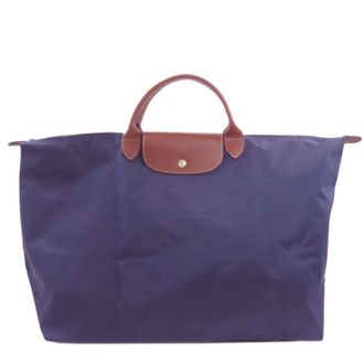 Longchamp Le Pliage Navy Nylon Tote Bag (Pre-Owned)