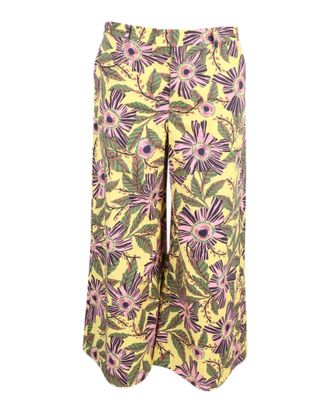 Valentino Red Valentino bedrukte broek met wijde pijpen in veelkleurig polyester