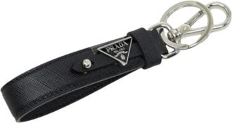 Prada Pre-owned Keyring - Dames - Vintage Accessoires - Zwart - ONE Size - Leer - Vintage