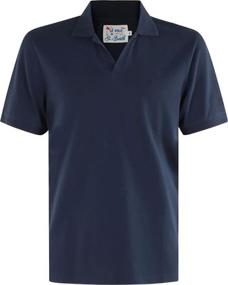 MC2 Saint Barth Polo in lino - Blu