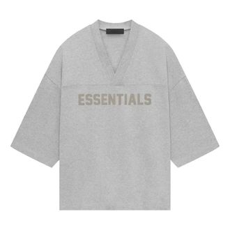 Fear of God Heavy Jersey Football T-shirt Light Heather Grey 125SP244106F