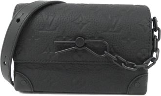 Louis Vuitton Taurillon Black Leather Shoulder Bag (Pre-Owned)