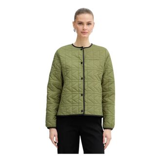 Karl Lagerfeld Dames, Jassen, Groen, Maat: XS Leer