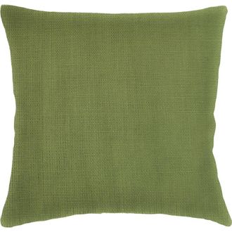 Anaya with Love So Soft Linen Pillow with Down Insert in Pure Green at Nordstrom, Size 1Ft 8In X 1Ft 8In